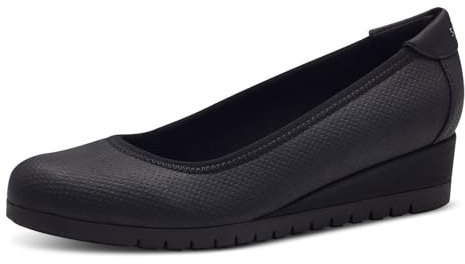 s.Oliver Damen Wedge Pumps mit Keilabsatz Elegant, Schwarz (Black), 37 EU