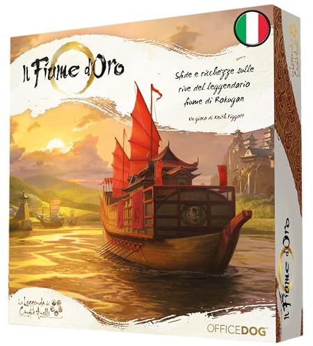 Asmodee il Fiume d'Oro, Gioco da Tavolo Strategico, Gestione di Risorse, 2-4 Giocatori, dai 14 Anni un su, 90 min, Versione Italiana