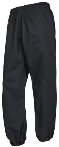 TEKKA BUDO Kung Fu Hose schwarz - Beine geschlossen - mit Gummibbund - Taiji Chi Qi Gong - Größe 130