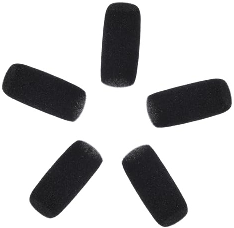 Homoyoyo 5piezas Paravientos de Micrófono de Espuma Protectora Filtro Antipop para Micrófono de Diadema Antiviento Reutilizable para Grabación de Sonido Nítida Eventos