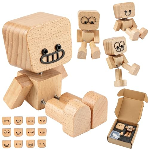 HO-SFSM Figura de Madera Que Balancea, Figura de Coche Que se Tambalea