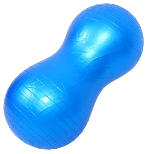 GANAZONO Balance Exercise Ball with Pump, Blue Stability Fitness Yoga Ball for Sensory Training and Rehabilitation, Sturdy PVC Material for Early Childhood Development and Home Workouts