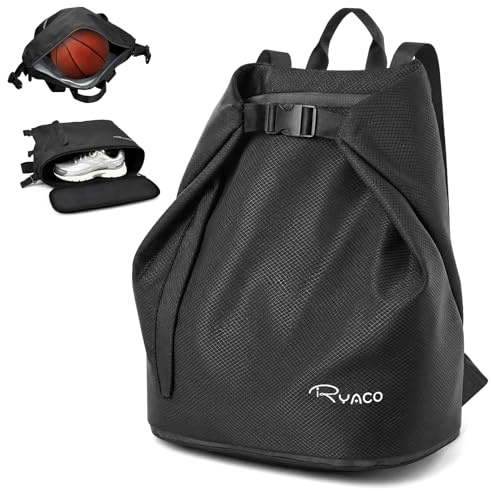 RYACO Waterproof Drawstring Backpack, Swimming Sports Gym Bag(2026 Upgrade) | with Outside Zipper Pocket, Water Cup Mesh Packet, Dry and Wet Separation, for School, Sport, Swimming, Travel