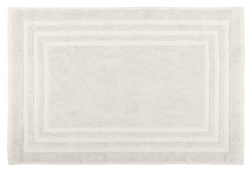 Stof Lovely Casa Badteppich, Größe 45 x 70 cm, 100% Bio-Baumwolle, Farbe: Ecru, Modell Lagune, Wäsche für zu Hause, weich und bequem, ideal für das Badezimmer