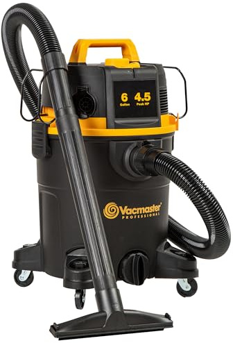 Vacmaster Professional 6 Gallon 4.5 Peak HP Wet/Dry Vacuum with Self-Cleaning Filter System - VDK611PF 0201