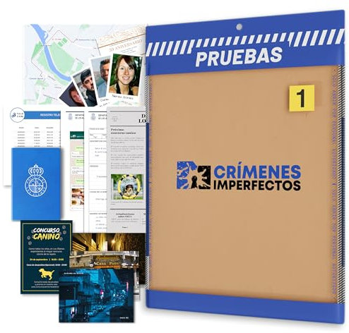 Crímenes Imperfectos, Caso 1: El Crimen de Los Álamos. Juegos de Mesa Adulto, Caso Policial para Resolver Misterio en Casa, Escape Room Juego de Mesa Resuelve el Crimen como Detective.