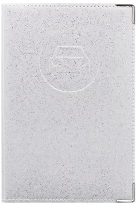 Color Pop Porte-papiers Voiture Couleur Motif Disco Blanc- Fabrication française - en PVC Disco – pour papiers Francais - Etui Carte Grise et permis de Conduire