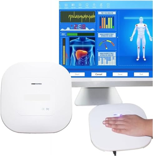 Analyseur magnétique à résonance quantique 10e génération - Test de santé - Analyseur quantique à contact manuel pour une analyse complète de la santé