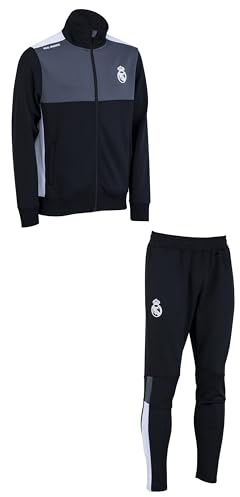 Real Madrid Tuta fit Real – Collezione Ufficiale Calcio – Taglia Uomo M