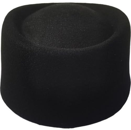 Muteitt Elegante Sombrero Pastillero Estilo Francés, Sombrero Vintage De Invierno para Dama, Tocado De Cóctel, Sombrero De Copa para Mujer, Iglesia, Fiesta De Té, Boda Formal.