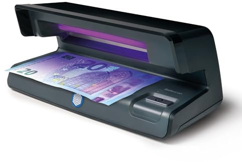 Safescan 50 UV-Falschgeldprüfgerät zur Prüfung von Banknoten, Kreditkarten und Ausweisen - UV-Geldscheinprüfer für neue Banknoten mit UV-Licht - UV-Geldscheinprüfer