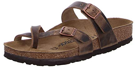 Birkenstock Arizona SFB, Herren Open Toe Sandalen, Braun (Tabacco Brown), 45 EU