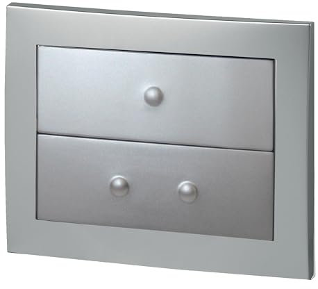 Wirquin 55719671 Plaque de commande wc suspendu Egal chromé avec système double chasse