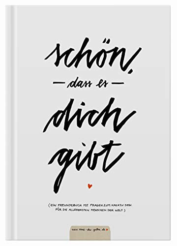 Eine der Guten Witziges Gästebuch mit Fragen zum Ausfüllen, Freundebuch für Erwachsene zum Schreiben & Malen, FSC Papier, klimaneutral, Weiß, Hardcover, robuste Bindung, 17x24 cm