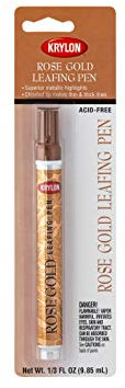 Krylon Leafing Pen Rose Gold 1/3 fl oz