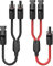 Mycket Solar Cable Y-Splitter (1 to 2) Solar Panel Cable Solar PV Parallel Adapter Solar Panel Cable MMF+FFM for Parallel Photovoltaic Connector (1 Red + 1 Black)