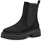 MARCO TOZZI Damen Chelsea Boots zum Reinschlüpfen Plateau, Schwarz (Black), 40