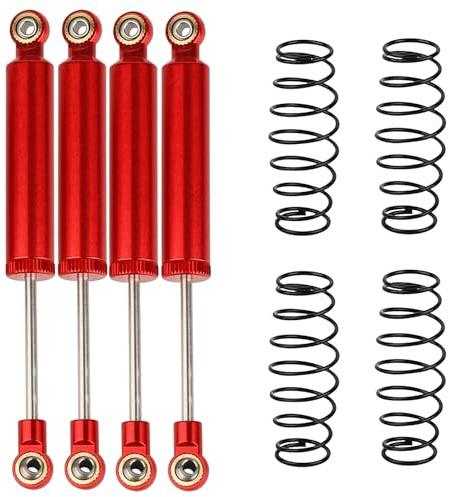 RZXYLRC Shock Absorber Damper Internal Spring Built-in Spring For 1/10 RC Crawler Axial SCX10 I II III RBX10 Wraith TRX4 MST Redcat (red, 110mm)