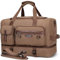WITZMAN Reisetaschen Herren Canvas Weekender Herren Damen Travel Duffle Bag 30L Tasche Handgepäck Flugzeug mit Schuhfach (A8010 Braun)