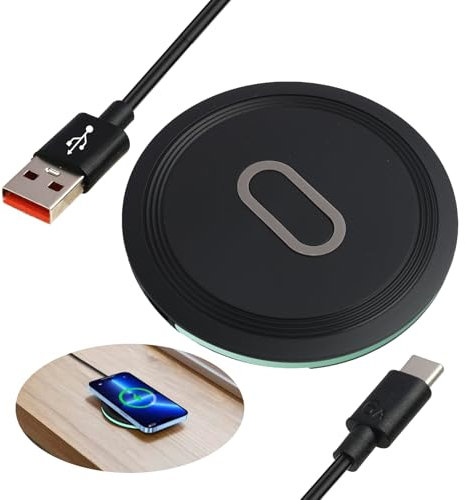 Wireless Charger, 15W Induktive Ladestation Kabelloses Ladegerät, kabelloses Ladepad Induktion Ladegerät für Google Pixel 9 8 Pro 7 7a 6 5XL, Galaxy S25/S24 Ultra/S23+/S22/S21 FE/S20/S9, Phone