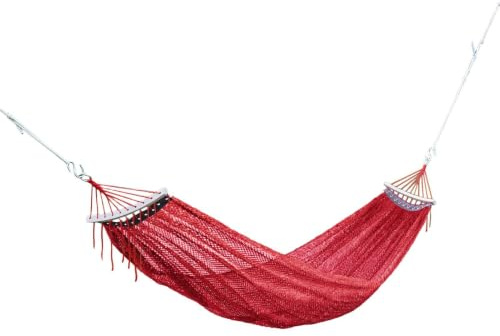 Utomhushängmatta Lätt mesh-sovgunga | Trädnätshängmatta lämplig för användning i bakgården, trädgården, uteplatsen, balkongen, stranden, samt för resorna,