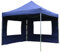 Nexos Hochwertiger Falt-Pavillon Partyzelt mit 2 Seitenteilen PROFI Ausführung für Garten Terrasse Feier Markt als Unterstand Plane wasserdichtes Dach 3 x 3 m blau