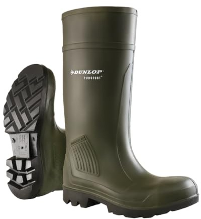Dunlop Purofort Professional Grön, utan stålhätta – D460933, 44 EU, Grün