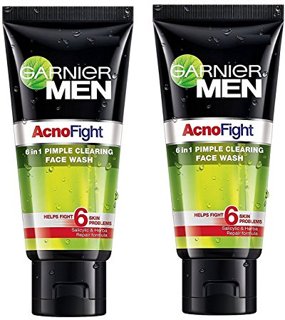 Garnier Men's Acno Fight Face Wash - 100ml (Pack Of 2)