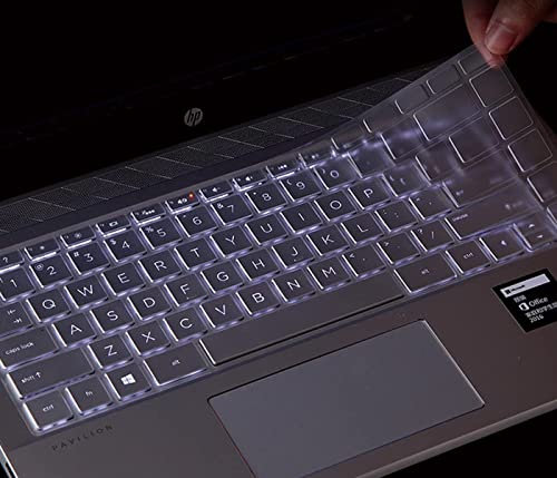 For HP Pavilion x360 14 Keyboard Cover Soft-Touch Clear Protective Skin for HP Pavilion x360 14M-BA 14M-BW Series/2020-2018 HP Pavilion 14 Notebook/HP 14-BF050WM 14 Inch Laptop Keyboard Cover Skin