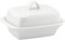 Apollo White Ceramic Butter Storage Dish with Cover Lid