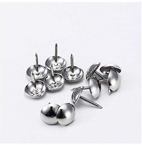 Verdickte Silberschaumnägel, Sofanägel, Edelstahlschaumnägel, Reißnägel, weiche und harte Rundkopfnägel-Nur 19 * 22 * ​​100