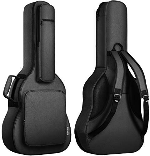 CAHAYA Gitarrentasche Gig Bag Gepolsterte Tasche 18mm Wasserdicht Gitarre Tasche Gitarren Bag Guitar Case Gitarrenhülle für 41 Zoll Gitarren Schwarz CY0244