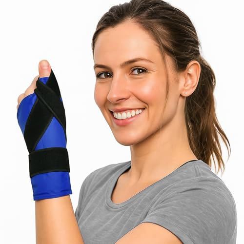 Kylmanschett för handled, karpaltunnelrelief, återanvändbar varm kall terapi, kompress, gel, kyldyna, coolpack för hand, svullnad, sportskador och artrit
