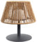 Lumisky Tischleuchte, kabellos, aus Bast, Natur, LED, warmweiß/weiß, dimmbar, Standard Mini Ramy, Höhe 22 cm
