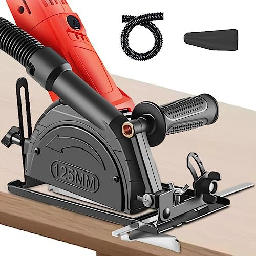 Angle Grinder Base Bracket 100-125mm Converter to Cutting Machine Circular Saw Bracket Base,Angle Grinder with Guide Ruler Power Tools for Wood,Al,PVC,Tile