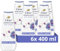 Dove Advanced Care Anti-Stress Chamomile & Oat Milk Body Wash Shower Gel for instantly lotion-soft skin 400 ml, Pack of 6