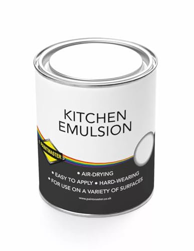 Paintmaster Kitchen Emulsion Paint: Upgrade Your Kitchen with Durable, Washable Finish - Ideal for Walls and Ceilings (Kitchen Emulsion Paint - Magnolia, 1L)