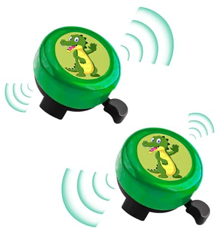 2 Piezas Timbre Bicicletas Infantil, Cartoon Anime Timbre Bicicleta, Campana Bici Infantil, Bocina Bicicleta Infantil con Sonido Fuerte y Claro, para Bicicletas, Bicicletas de Equilibrio, Patinetes