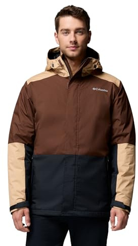 Columbia Herren Point Park Interchange Jacket 3 in 1 Interchange Wintermantel Tabak Kanu Schwarz L
