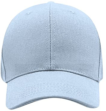 Generisch Baseball Cap Herren Verstellbar Unisex Einheitsgröße Sommer Kappe Basecap Damen Classic Casual Hut Sonnenmütze Sport Freizeit Mütze Baseballkappe Himmelblau
