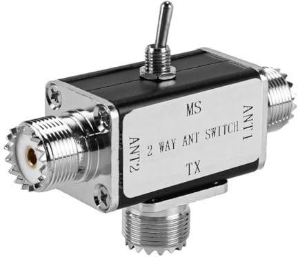 Gorise 100W Antennae Switch, SO239 Interface Manual 2-channel CB/HAM Antenna Coaxial Switch Antennae Splitter