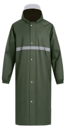 Fayemint Ropa Lluvia Larga, Poncho Lluvia Mangas, Lmpermeable Senderismo, para Ciclismo, Senderismo, Acampada y Pesca (Hombres y Mujeres)
