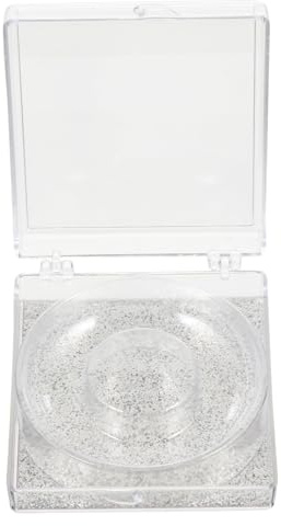 Cabilock Estuche Transparente para Pestañas Postizas Caja de Plástico Ligera 6 Compartimentos Cuadrados y Redondos Soporte Base Plateada para Organizar y Proteger Pestañas en Cuidado
