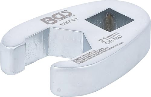 BGS 1757-21 | Llave boca hexagonal abierta (crowfoot) | entrada 12,5 mm (1/2) | 21 mm