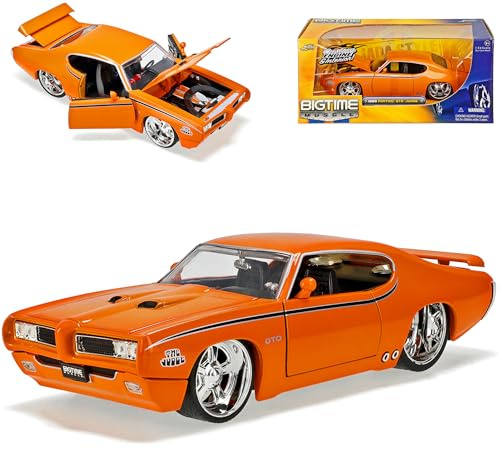 Pontiac GTO Judge 1969 Orange Coupe 1/24 Jada Modellauto Modell Auto Sonderangebot