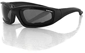 Bobster Foamerz 2 solglas, svart ram, rökt mot dimma