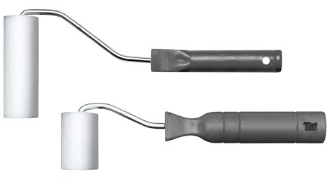 Marabu Set de Rouleaux de Peinture, Set de 2 Rouleaux en Mousse de 5 cm et 10 cm, avec étrier métallique et poignée en Plastique, pour Le Pochoir et la Peinture, 0290000000002