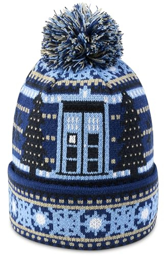 DOCTOR WHO Tardis und Dalek Weihnachtsmütze - Offizieller Mütze von LOVARZI