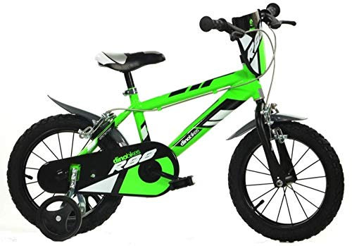 Dino Bikes 414U-R88 Fahrrad, Unisex, Stahl, Mehrfarbig, für Kinder, 35,6 cm (14 Zoll), 35 cm (13,8 Zoll)