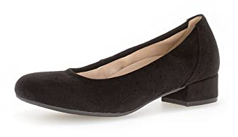 Gabor Femme Escarpins, Dame Escarpins Classiques,Semelle intérieure Amovible,élégant,Noble,Confortable,Bureau,Noir (Schwarz) / 17,38 EU / 5 UK
